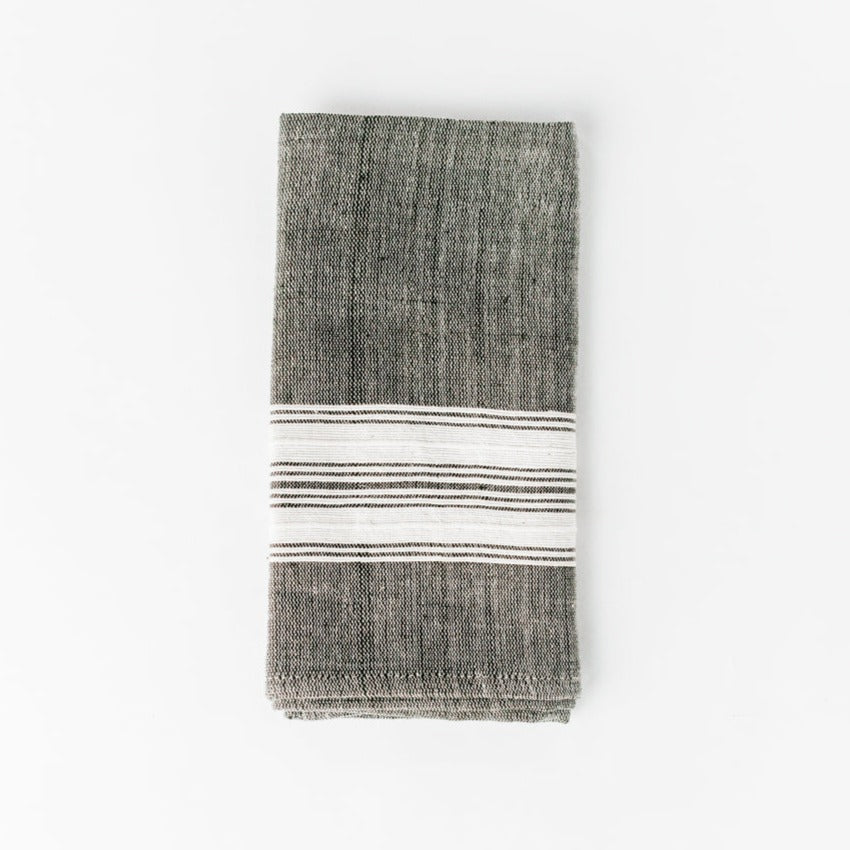 Aden Napkins, Grey / Natural - set of 4