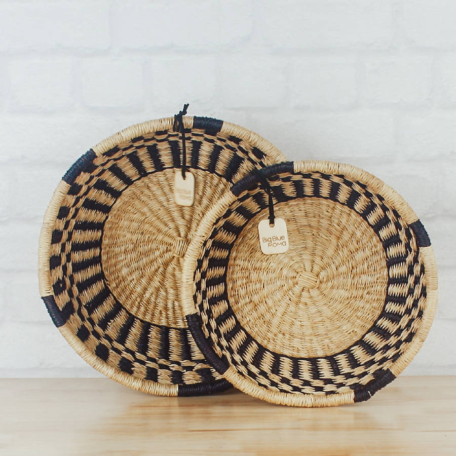 Bolga Baskets - Tray Basket Natural Palette