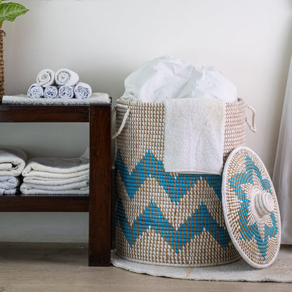 Moonj Laundry Basket - Indigo