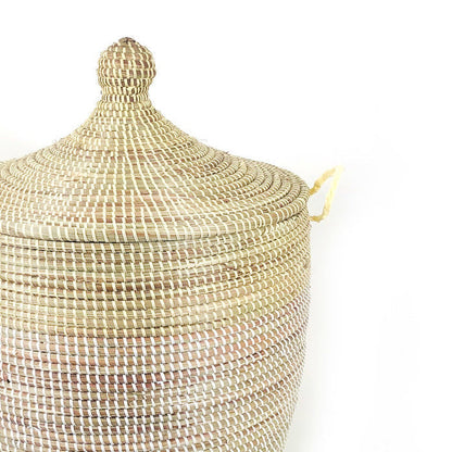 Medium Two-Tone Basket - Natural + White