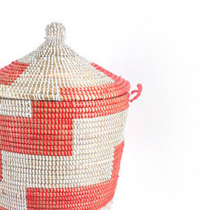 Medium Storage Basket - Red Stripe