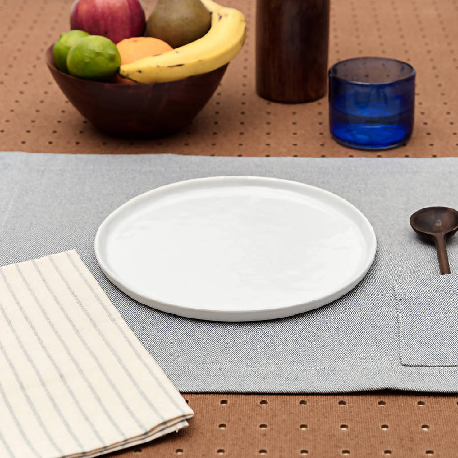 Placemats - Blue With Pocket / Set Of 4